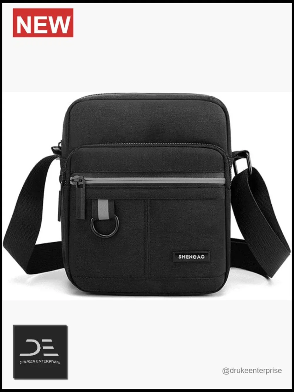 Canvas Crossbody Bag for Men, Small Shoulder Bag, Mini Messenger Bag, Cell